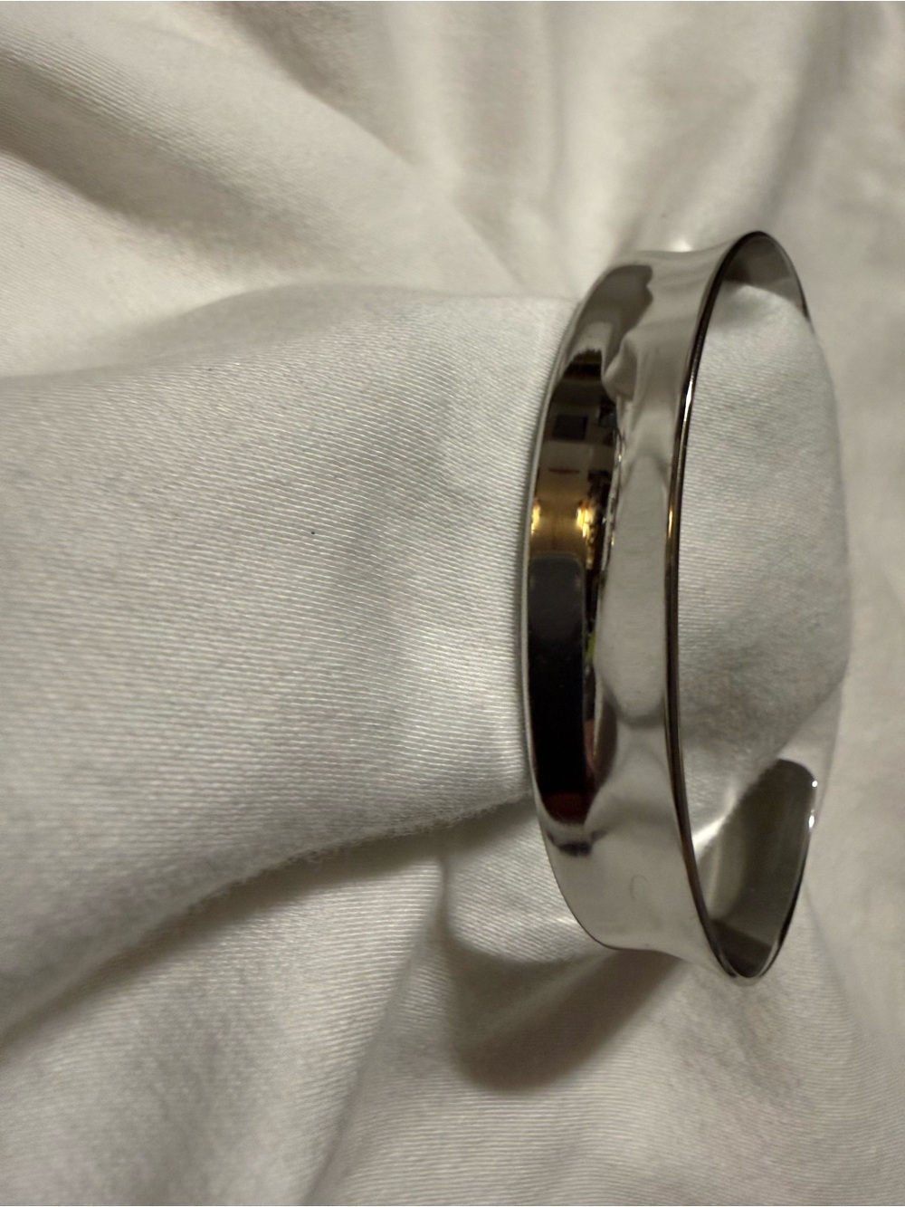 Lia Sophia Polished Silver Woman’s Open Cuff Bracelet - Picture 5 of 5